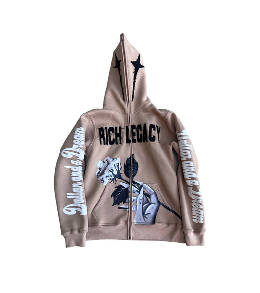 “Cantaloupe Tan” Rich Legacy Full Zip Jacket