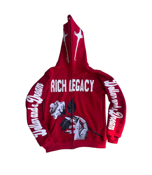 “Cherry Red” Rich Legacy Full Zip Jacket